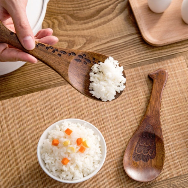 Wooden Animal-shaped Nanmu Rice Spoon, Random Style Delivery