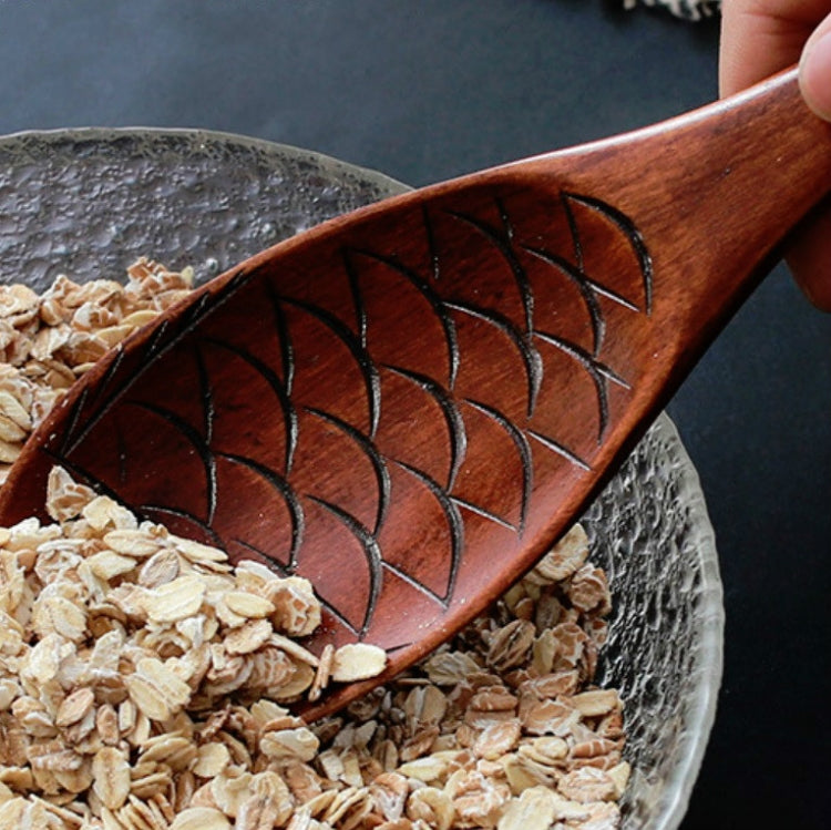 Wooden Animal-shaped Nanmu Rice Spoon, Random Style Delivery