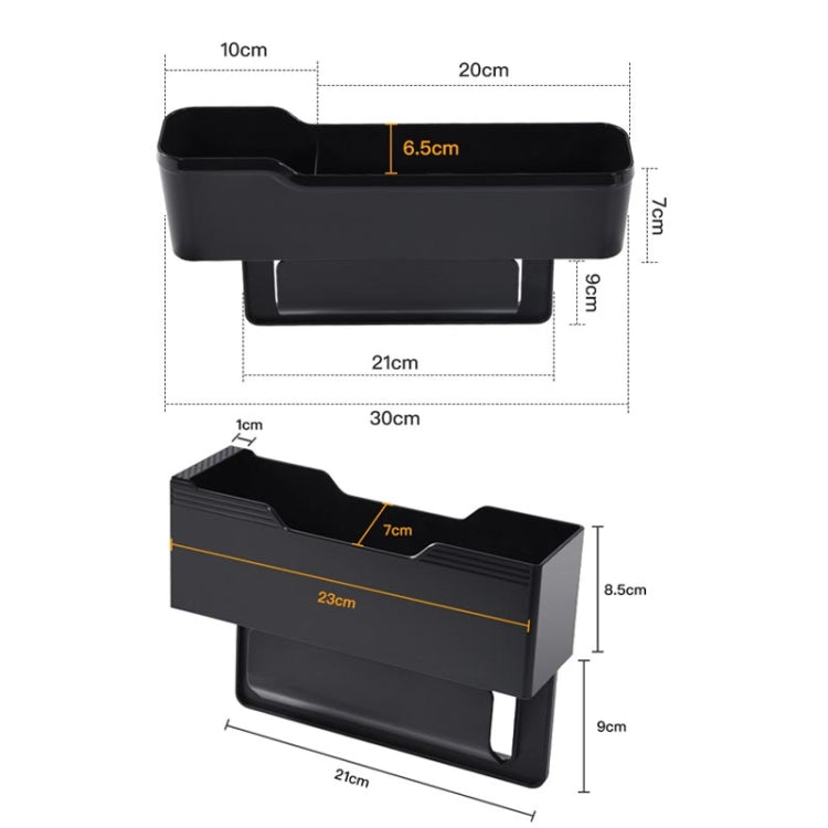 Versatile Car Seat Gap Organiser with Removable Storage Compartment