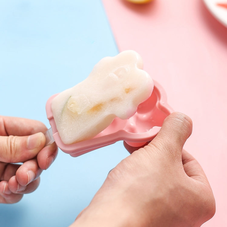 Home Cartoon Cat Paw Shape Popsicle Ice Cream Mould DIY Homemade Ice Cube Box