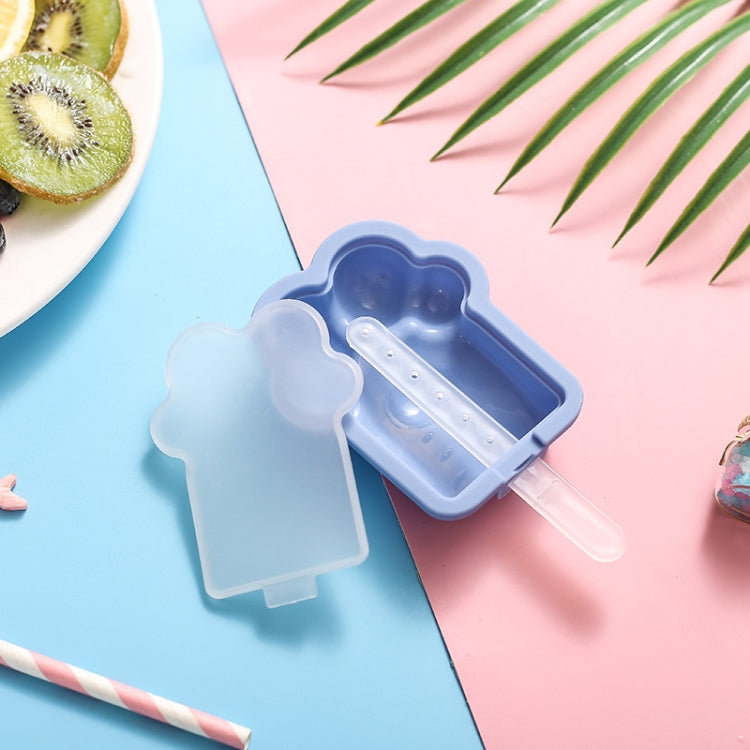 Home Cartoon Cat Paw Shape Popsicle Ice Cream Mould DIY Homemade Ice Cube Box