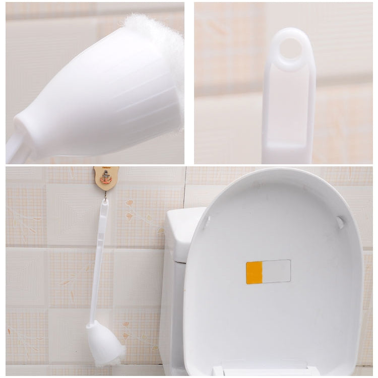 10 PCS Multifunctional Squeezing Type Cotton Toilet Cleaning Brush Creative Soft Hair Toilet Brush