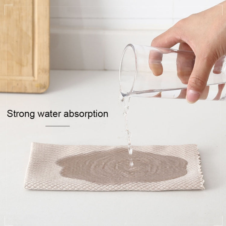 Fish Scale Lattice Kitchen Cleaning Without Watermark Rags Housework Water Absorption Lint-free Cleaning Rag Random Color Delivery