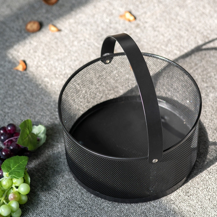 Portable Wrought Iron Kitchen Sundries Storage Basket Fruit And Vegetable Drain Basket