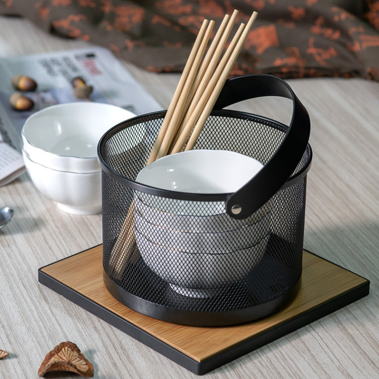 Portable Wrought Iron Kitchen Sundries Storage Basket Fruit And Vegetable Drain Basket