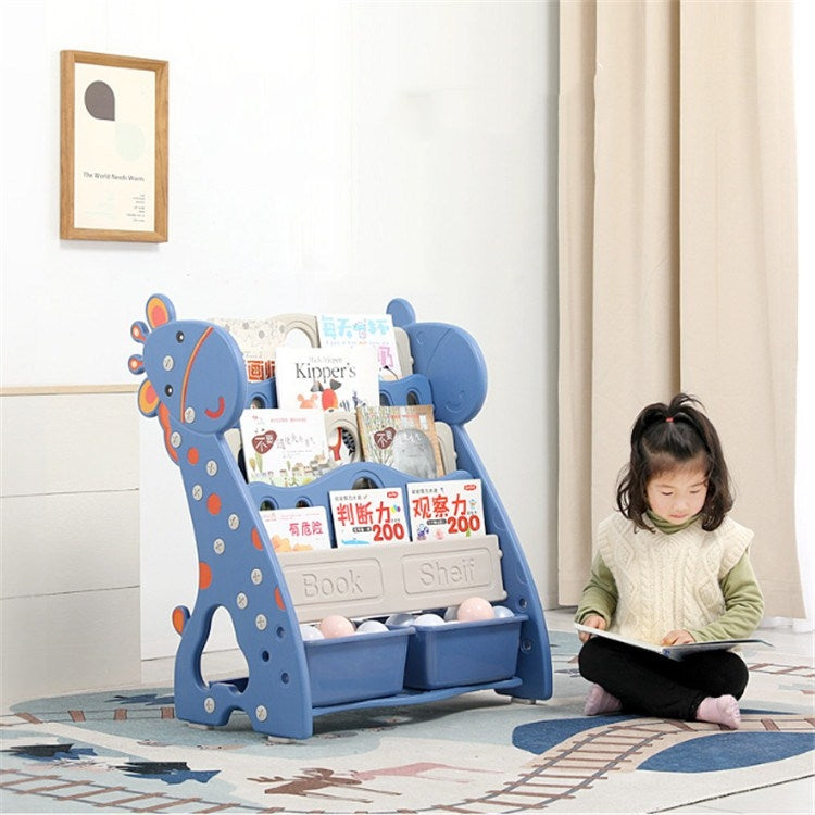 Childrens Bookshelf Simple Household Floor Shelf Baby Bookcase Storage Kindergarten Multi-layer Cartoon Picture Book Rack