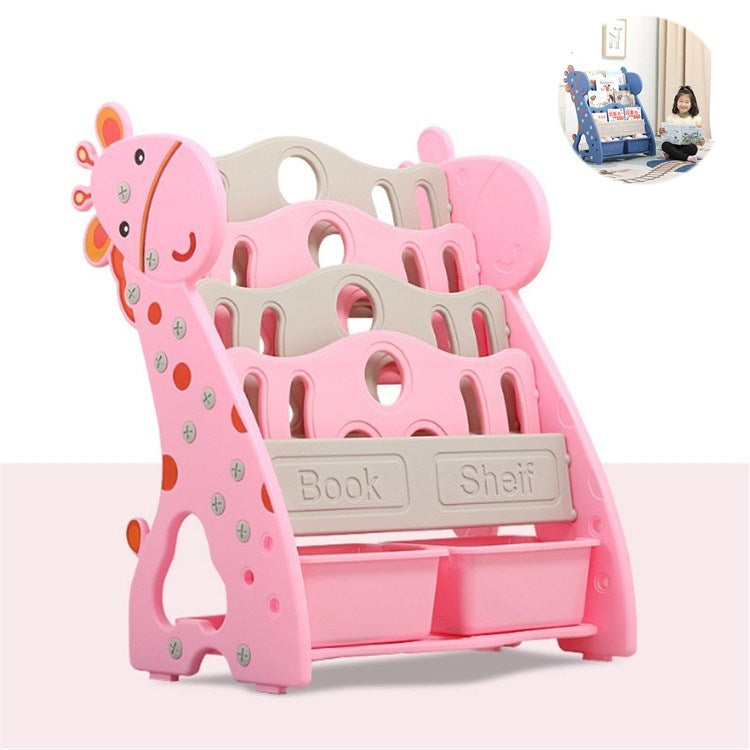 Childrens Bookshelf Simple Household Floor Shelf Baby Bookcase Storage Kindergarten Multi-layer Cartoon Picture Book Rack