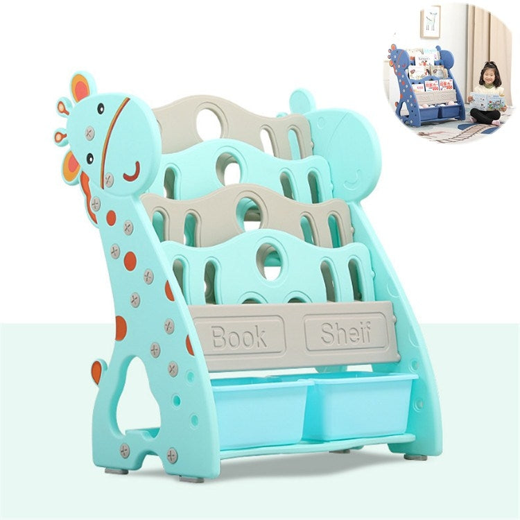 Childrens Bookshelf Simple Household Floor Shelf Baby Bookcase Storage Kindergarten Multi-layer Cartoon Picture Book Rack