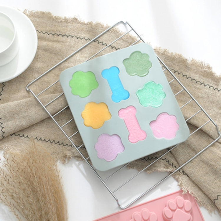 5 PCS Cartoon Cat Claw Bone Shape Cake Chocolate Silicone Mold Microwave Baking Ice Tray Mold Pudding Jelly Mold