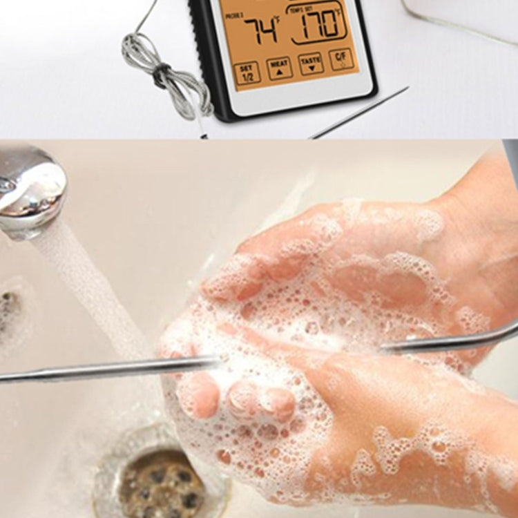 CH-212 Dual Probe Color Screen Smart Alarm Grill Kitchen Thermometer