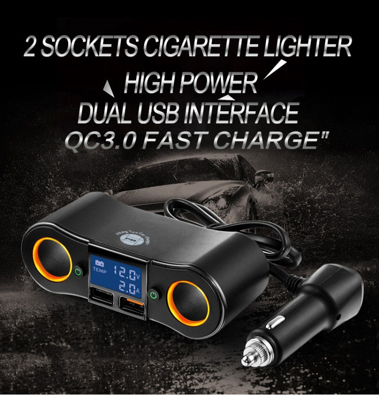 ZNB02 Car Charger Dual USB Car Cigarette Lighter, ZNB02