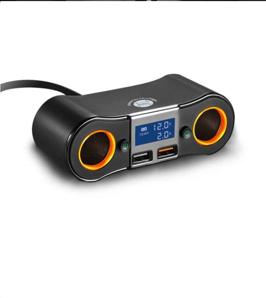ZNB02 Car Charger Dual USB Car Cigarette Lighter, ZNB02