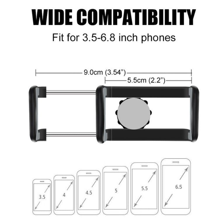 Versatile Car Phone Holder with Adjustable Clip and 360-Degree Rotation for Navigation