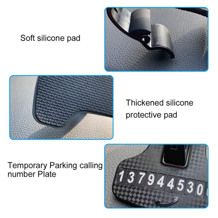 Versatile Car Phone Holder with Adjustable Clip and 360-Degree Rotation for Navigation