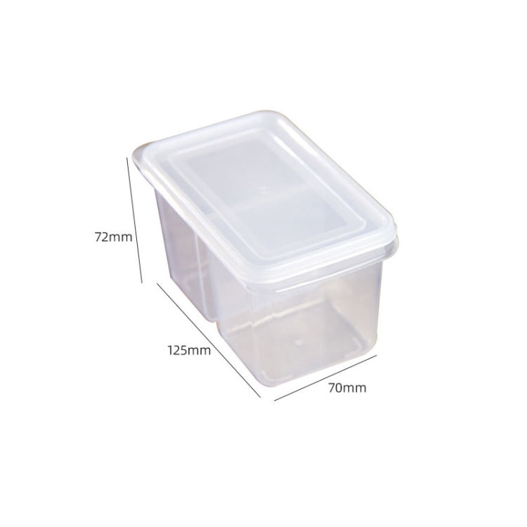 2pcs / Set Kitchen Refrigerator Storage Box Green Onion Ginger Garlic Transparent With Lid Fresh-keeping Box Food Sealed Box