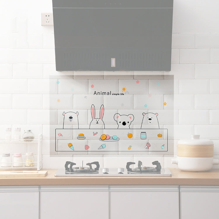 5 PCS Kitchen Cabinet Stove Range Hood Oil-Proof Self-Adhesive Sticker