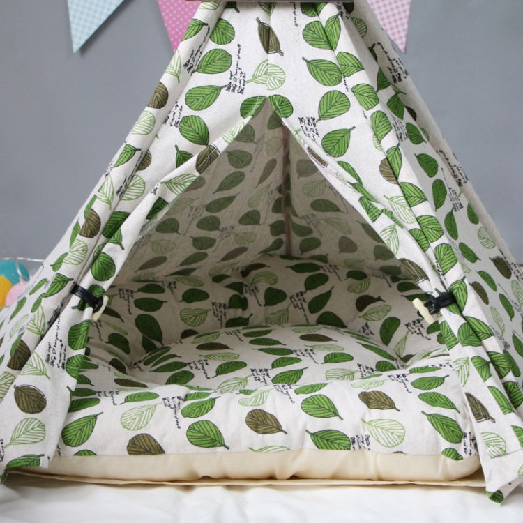 Pet Tent Lime Leaf Kennel Pet Bed