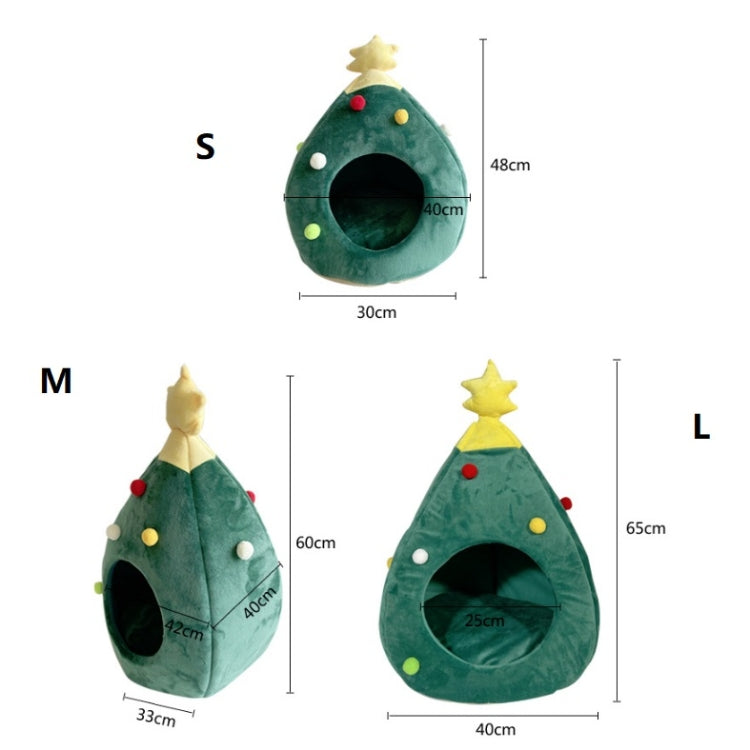 Christmas Tree Pet House Warm Winter Pet Supplies