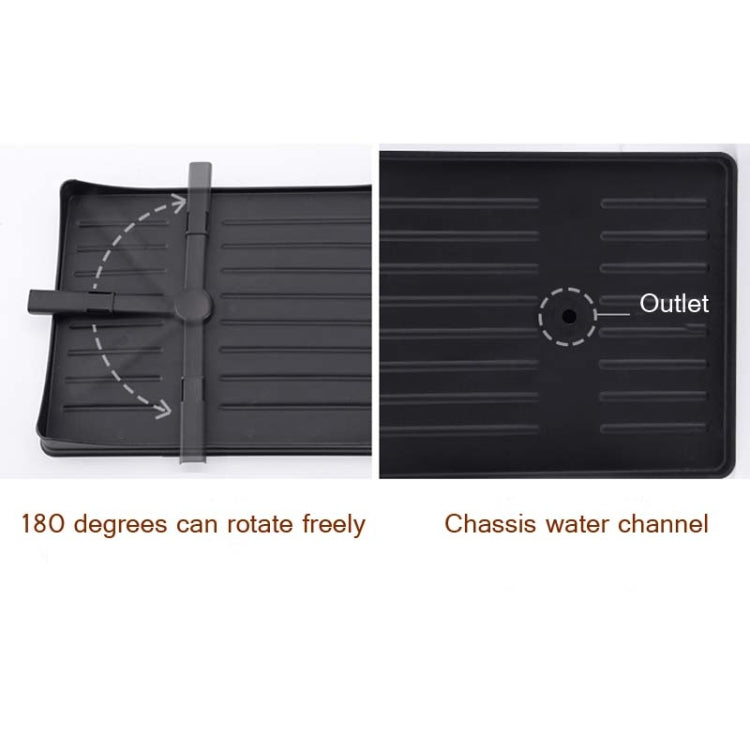 Double-layer Space Aluminum Dish Rack Kitchen Drain Rack