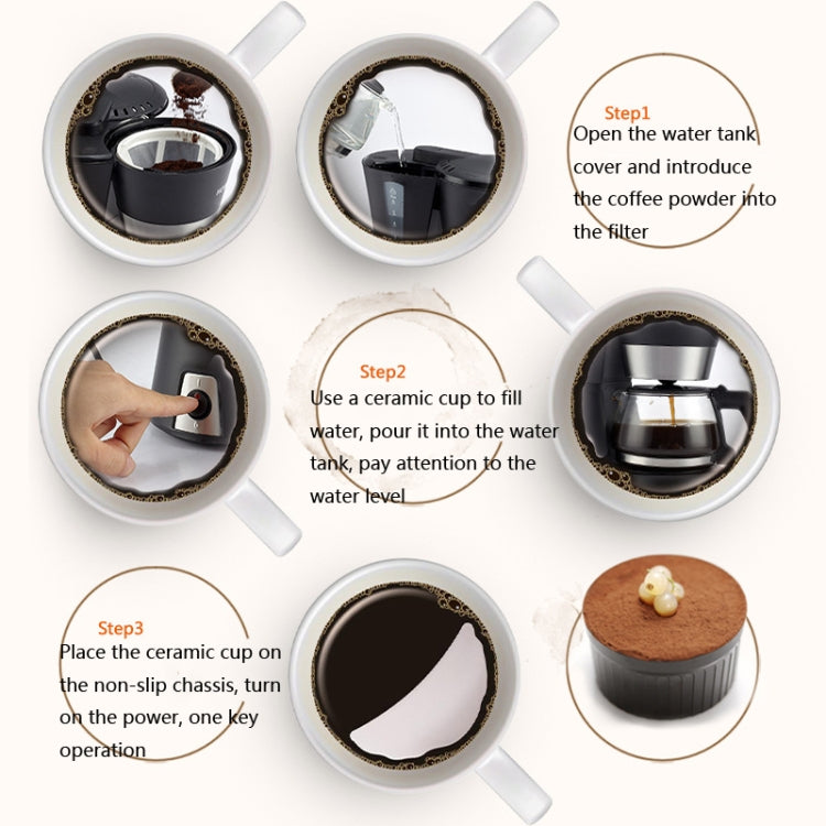 Homezest Household Small Coffee Machine Fully Automatic Portable Mini Single Cup Coffee Maker