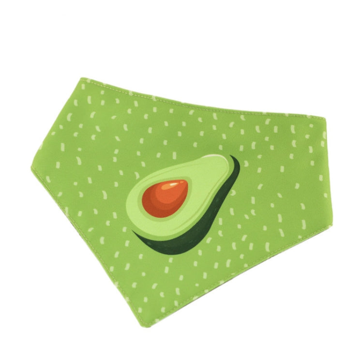 Refreshing Avocado Pet Scarf Three-layer Thickened Waterproof Saliva Towel