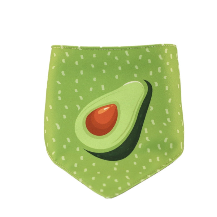 Refreshing Avocado Pet Scarf Three-layer Thickened Waterproof Saliva Towel