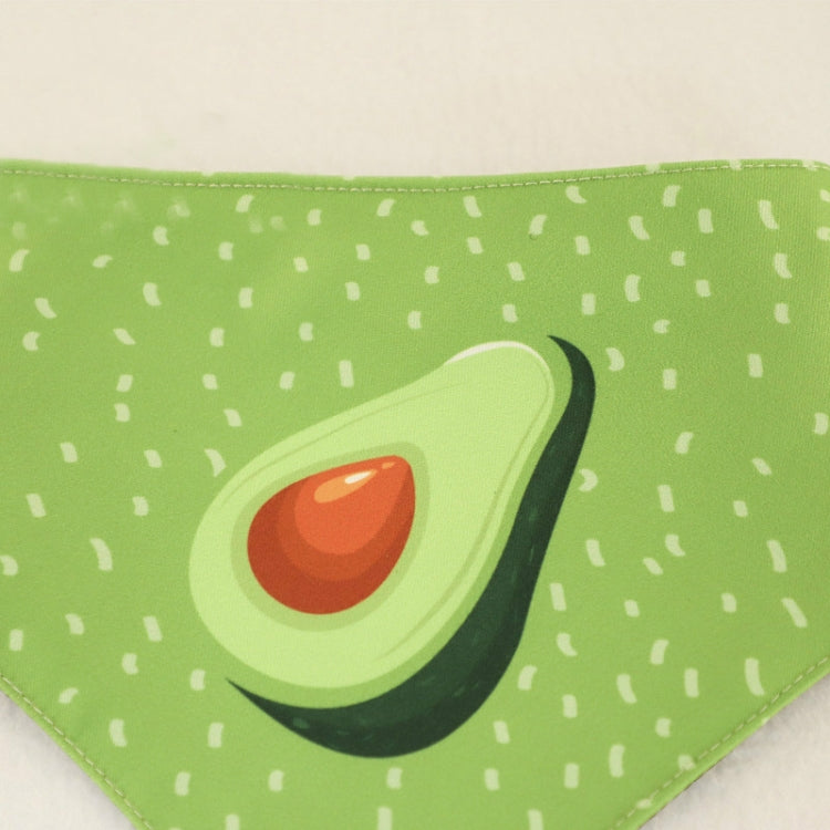 Refreshing Avocado Pet Scarf Three-layer Thickened Waterproof Saliva Towel