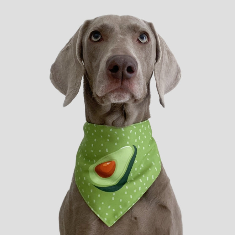 Refreshing Avocado Pet Scarf Three-layer Thickened Waterproof Saliva Towel