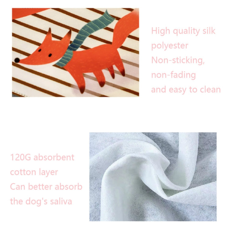 Pet Triangle Towel Three-layer Thickened Waterproof Saliva Towel
