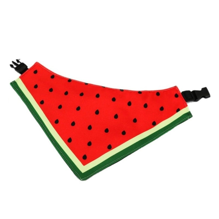 Watermelon Pattern Dog Scarf Three-layer Thick Waterproof Saliva Towel