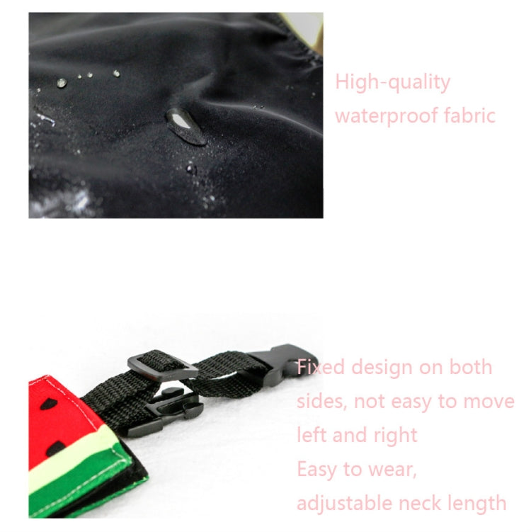 Watermelon Pattern Dog Scarf Three-layer Thick Waterproof Saliva Towel