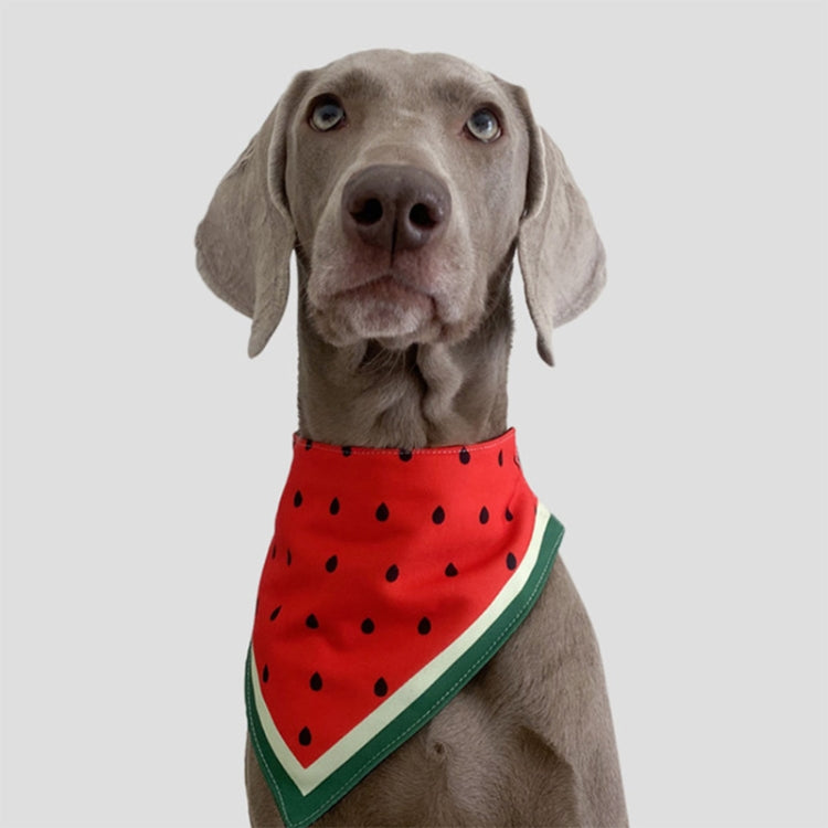 Watermelon Pattern Dog Scarf Three-layer Thick Waterproof Saliva Towel