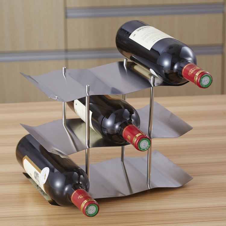 Stainless Steel Wrought Iron Wine Rack Wine Cabinet Decoration