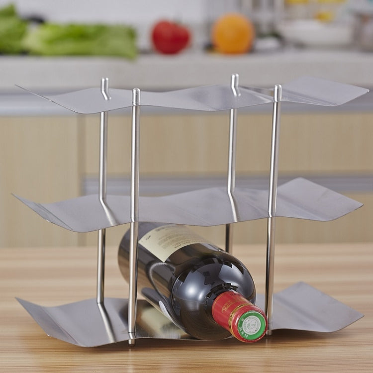 Stainless Steel Wrought Iron Wine Rack Wine Cabinet Decoration