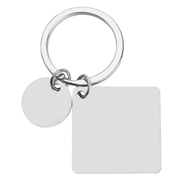 Custom Engraved Stainless Steel Calendar Keyring - Unique Handcrafted Keychain