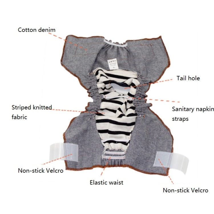 Anti-sorrow Female Dog Physiological Pants Urine-proof And Wet Pet Leak-proof Underwear
