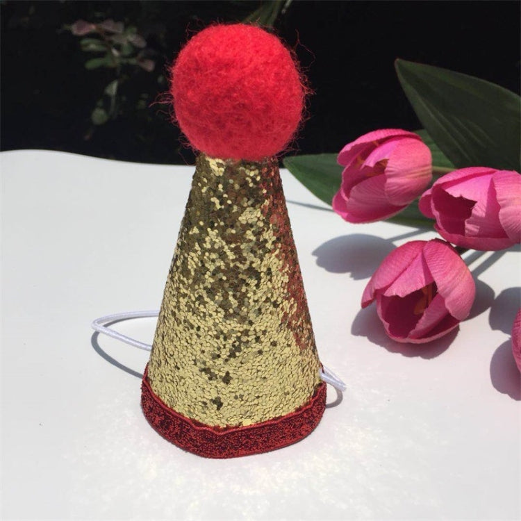 Pets Sequined Bows Hat Christmas Decorations Supplies