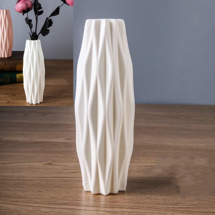 3 PCS Plastic Vase Creative Camellia Decoration Wet and Dry Flower Vase