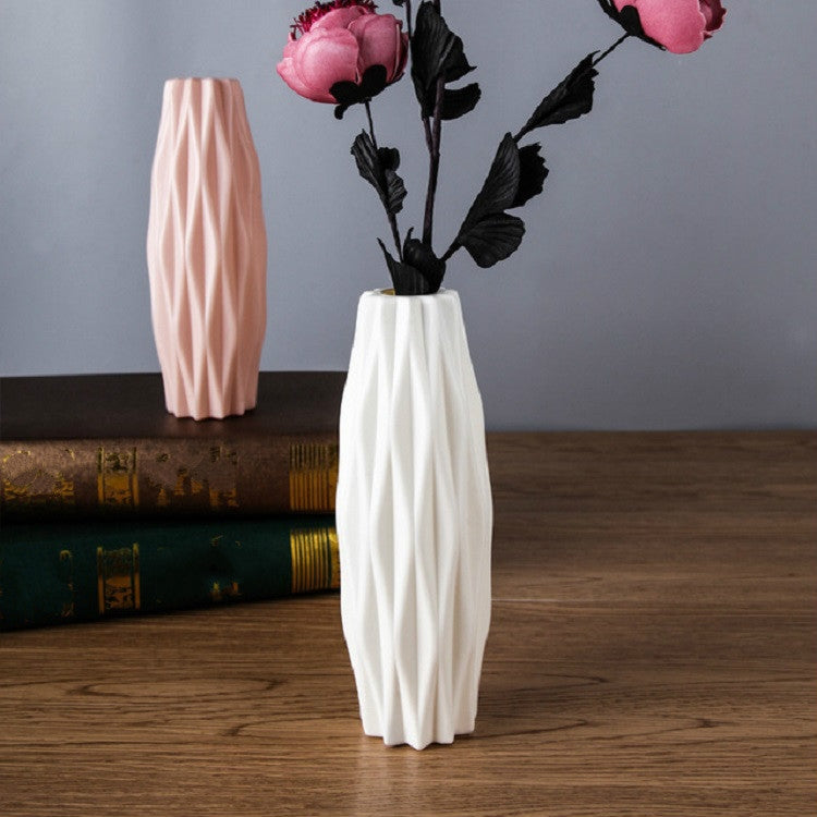 3 PCS Plastic Vase Creative Camellia Decoration Wet and Dry Flower Vase