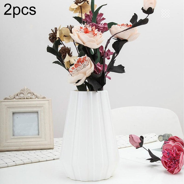 2 PCS Creative Flower Decoration of Plastic Vase Flower Arrangement Container
