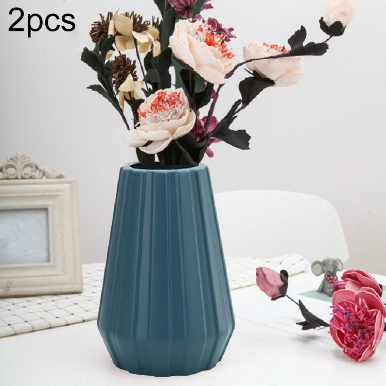 2 PCS Creative Flower Decoration of Plastic Vase Flower Arrangement Container