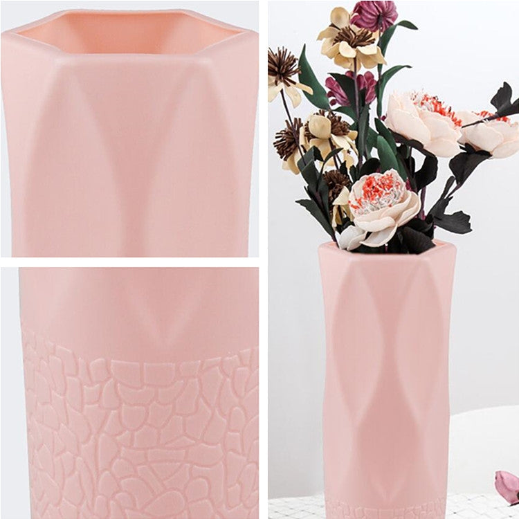 3 PCS Simple Plastic Vase Dry and Wet Flowers Arrangement Container Floral Decoration