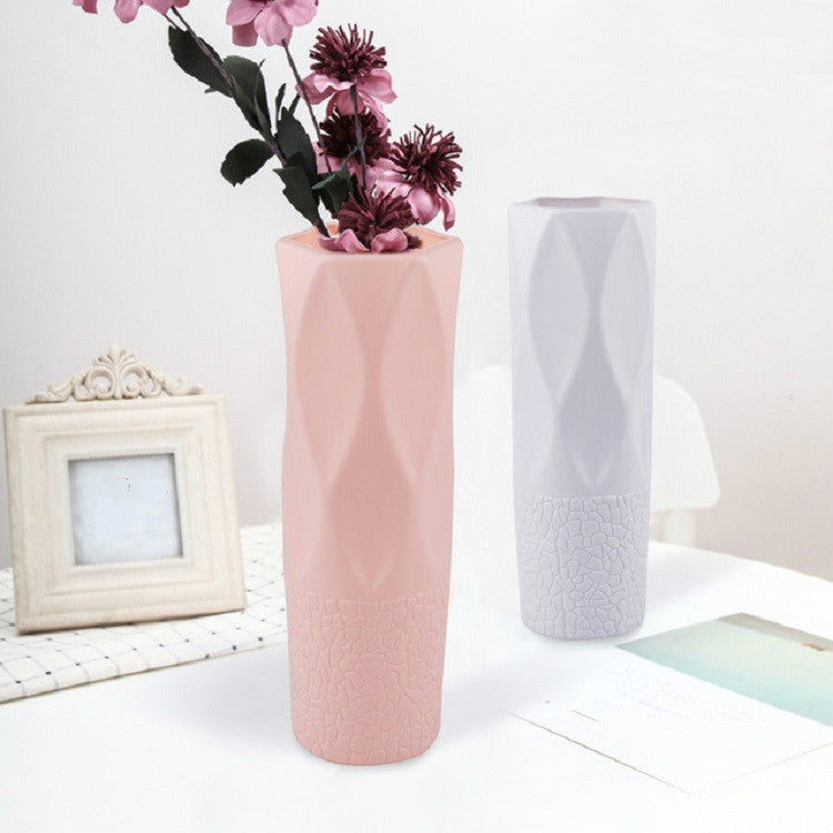 3 PCS Simple Plastic Vase Dry and Wet Flowers Arrangement Container Floral Decoration