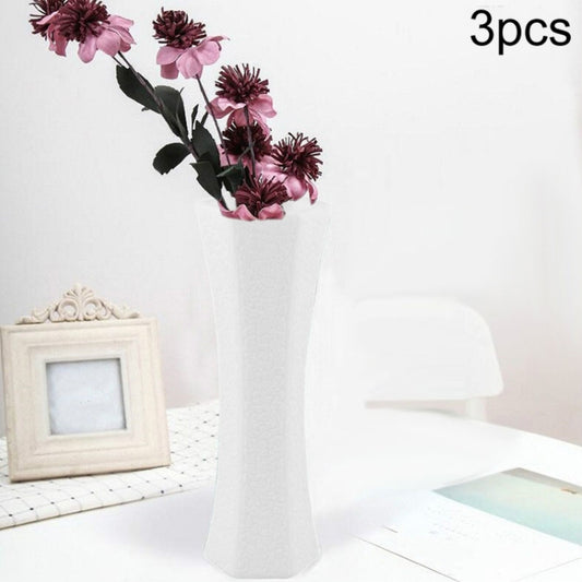 3 PCS Creative Home Flower Arrangement Plastic Vase Anti-fall Hydroponic Vase Decorative Ornament