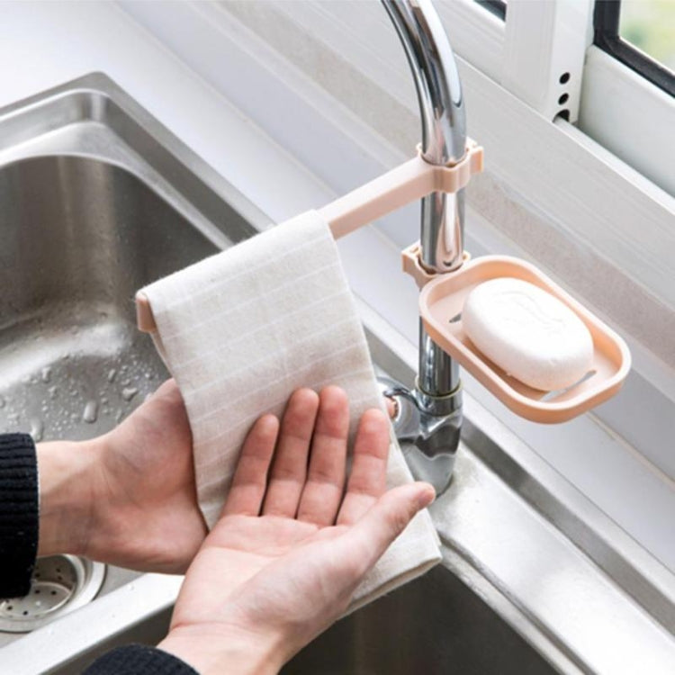 3 PCS Sink Hanging Storage Rack Sponge Holder Towel Organizer