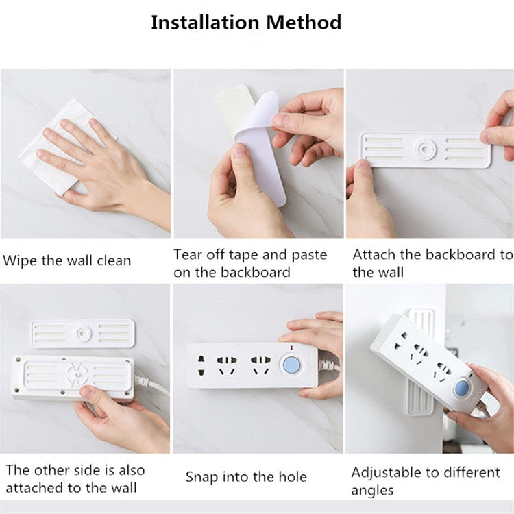 Household No-Punching Socket Holder Remote Control Wall-mounted Sticker Holder