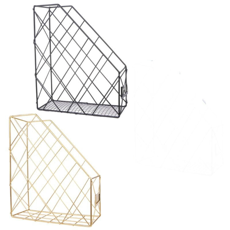 Magazine Holder Modern Desktop Book Storage Rack Iron Bookshelf