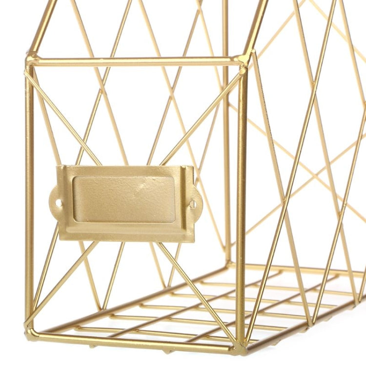 Magazine Holder Modern Desktop Book Storage Rack Iron Bookshelf