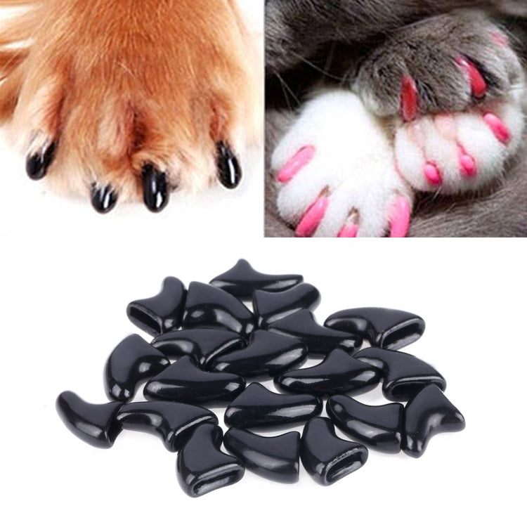 20 PCS Silicone Soft Cat Nail Caps / Cat Paw Claw / Pet Nail Protector/Cat Nail Cover, L