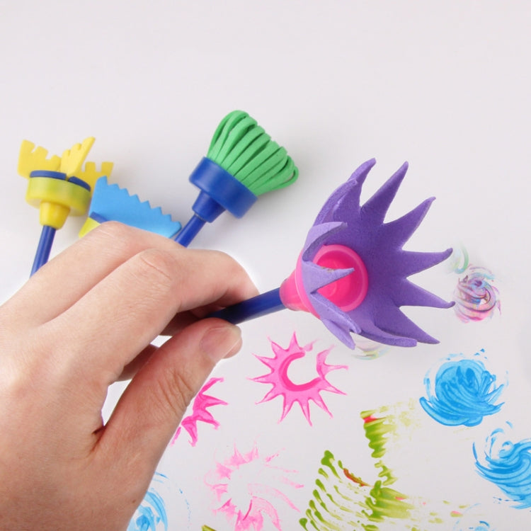 Sponge Painting Brush Children Art Seal Tool, Random Color Delivery